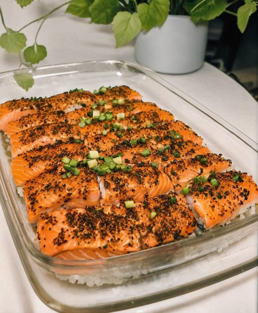 bake salmon sushi recipe