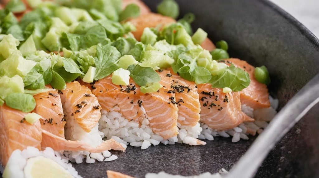 bake salmon sushi recipe