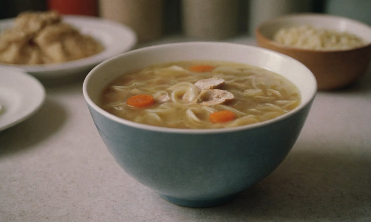 crack chicken noodle soup