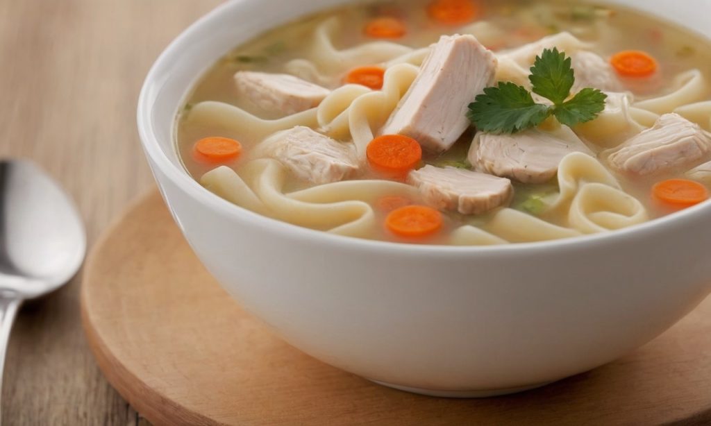 kluski chicken noodle soup