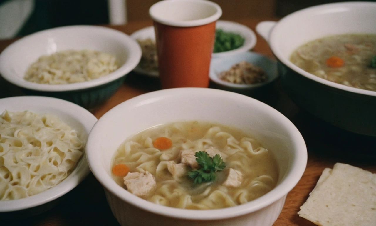 what to serve with chicken noodle soup