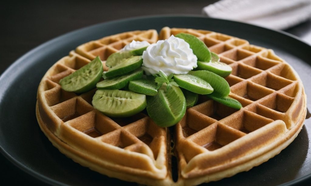 pandan waffles