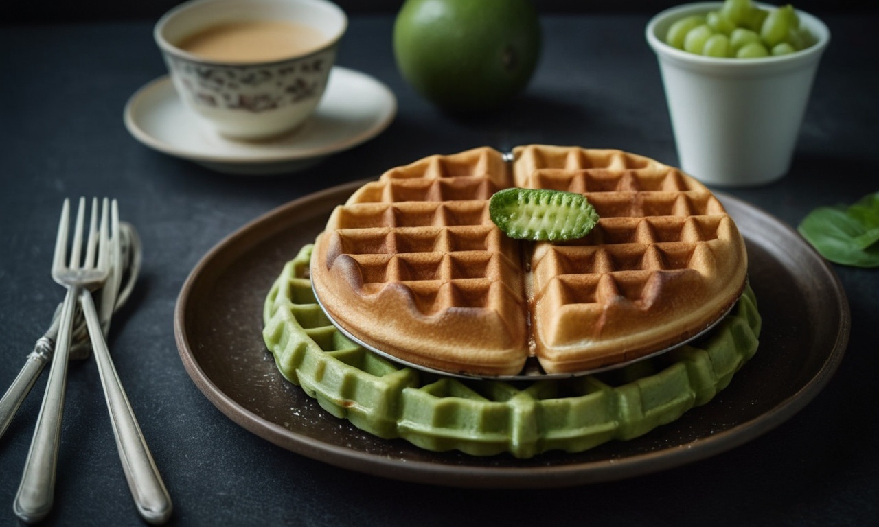 pandan waffles