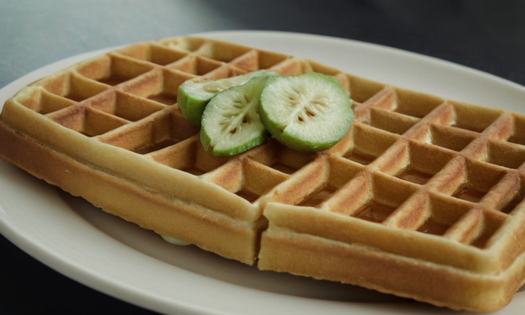 pandan waffles