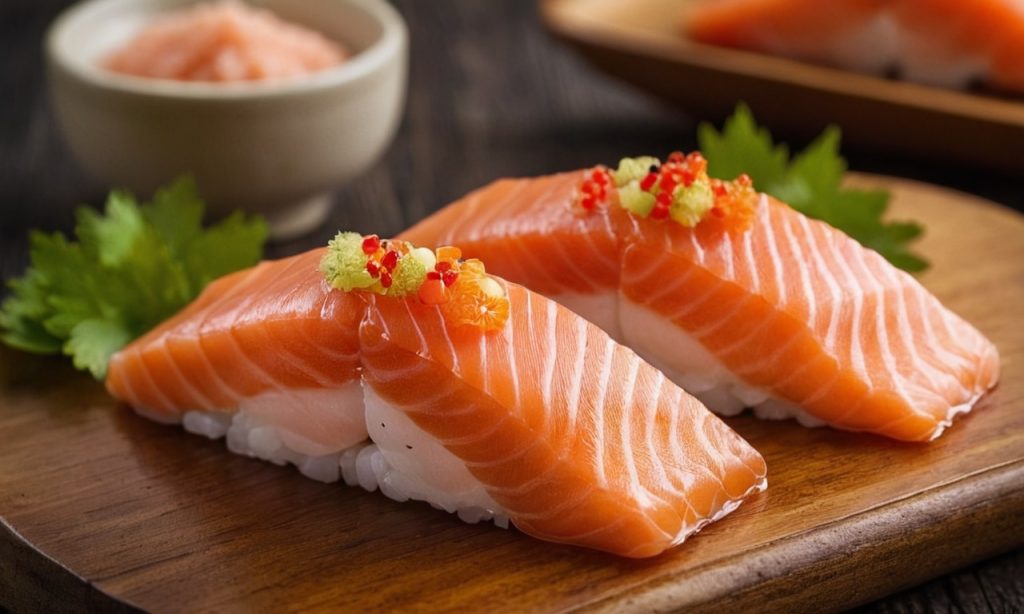 salmon nigiri