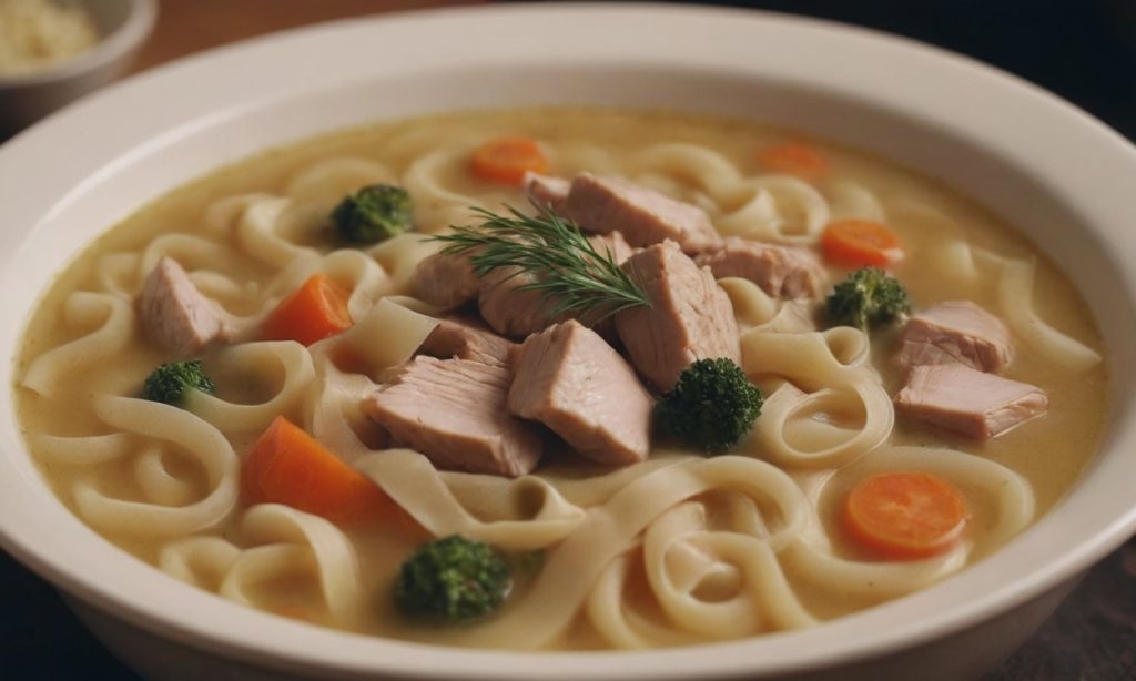 smoked chicken noodle soup