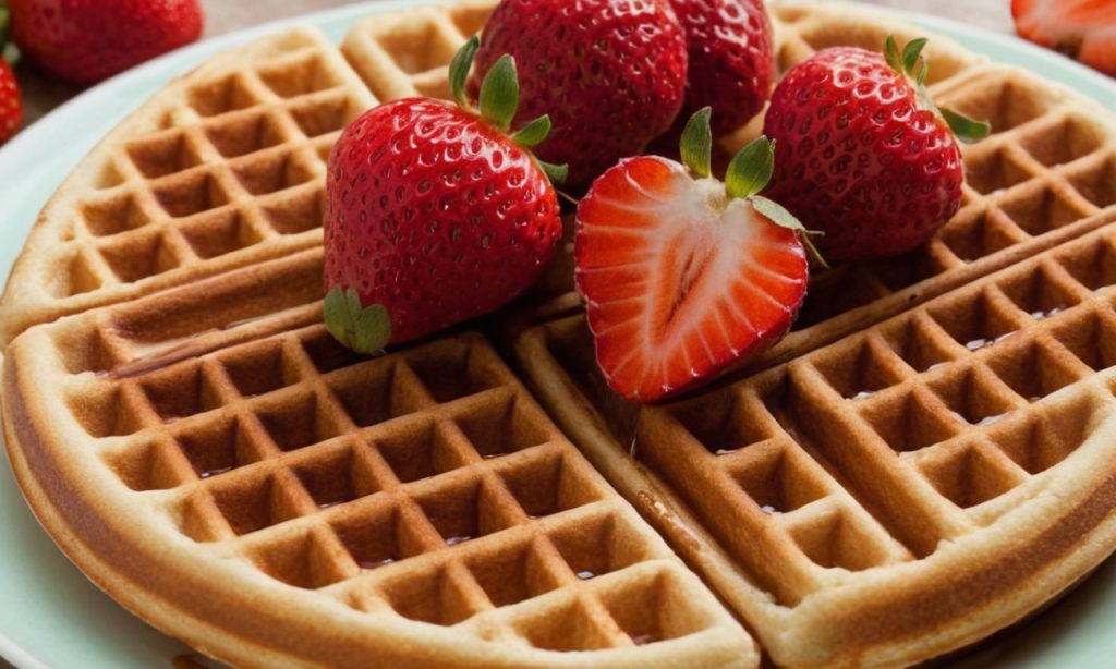 strawberry waffles