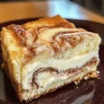 Cinnamon Roll Gooey Butter Cake with Lava-Flow Cream Cheese Filling